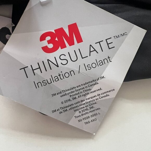 3M Thinsulate Mens Insulated Leather Gloves Brown Medium - Picture 4 of 5